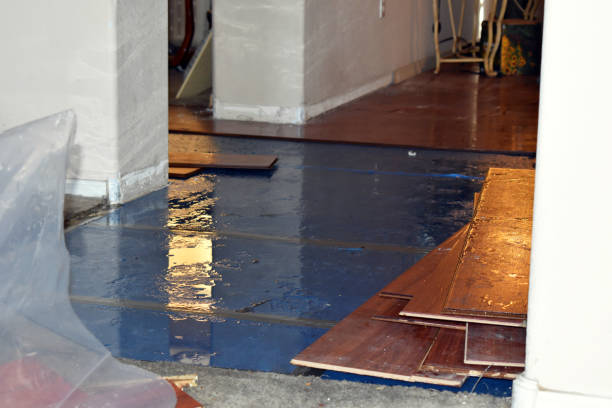 Professional Flood Cleanup technician working in Hope, NJ